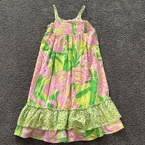 Lilly Pulitzer Vibrant Pink and Green Top